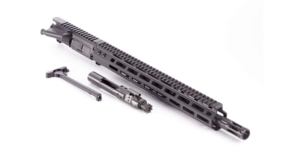 Wilson Combat Complete Upper Receiver, Protector, 300 HAMR, 16 inch Barrel, Mid Length, 1-15 Twist, 5/8x24 Thread, M-LOK Handguard, Q-COMP, Armor-Tuff, Black, TR-UF300HLEM16RQ15B