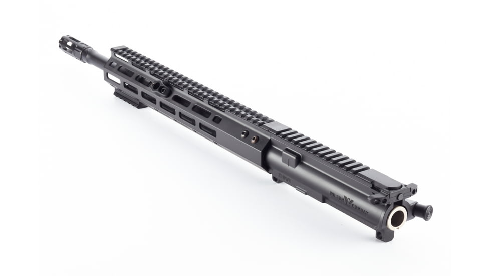 Wilson Combat Complete Upper Receiver, Ranger, 300 HAMR, 16 inch Barrel, Mid Length, 1-15 Twist, 5/8 24 Thread, M-LOK Handguard, Q-COMP, Armor-Tuff, Black, TR-UF300HRAM16RQ15B