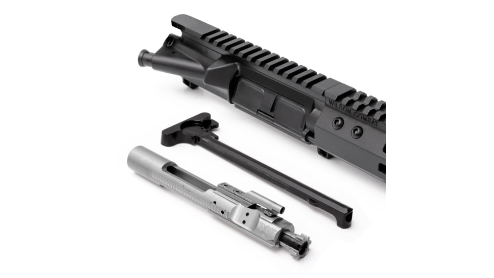 Wilson Combat Complete Upper Receiver, Recon, 6.8mm Remington SPC, 16 inch Barrel, Mid Length, 1-11 Twist, 5/8x24 Thread, M-LOK Handguard, Q-COMP, Armor-Tuff, Black, TR-UF68RCM16FQ11B