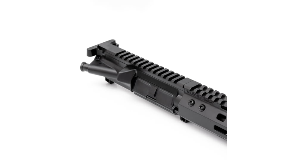 Wilson Combat Complete Upper Receiver, Recon, 6.8mm Remington SPC, 16 inch Barrel, Mid Length, 1-11 Twist, 5/8x24 Thread, M-LOK Handguard, Q-COMP, Armor-Tuff, Black, TR-UF68RCM16FQ11B