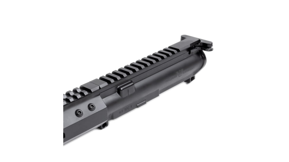 Wilson Combat Complete Upper Receiver, Recon, 6.8mm Remington SPC, 16 inch Barrel, Mid Length, 1-11 Twist, 5/8x24 Thread, M-LOK Handguard, Q-COMP, Armor-Tuff, Black, TR-UF68RCM16FQ11B