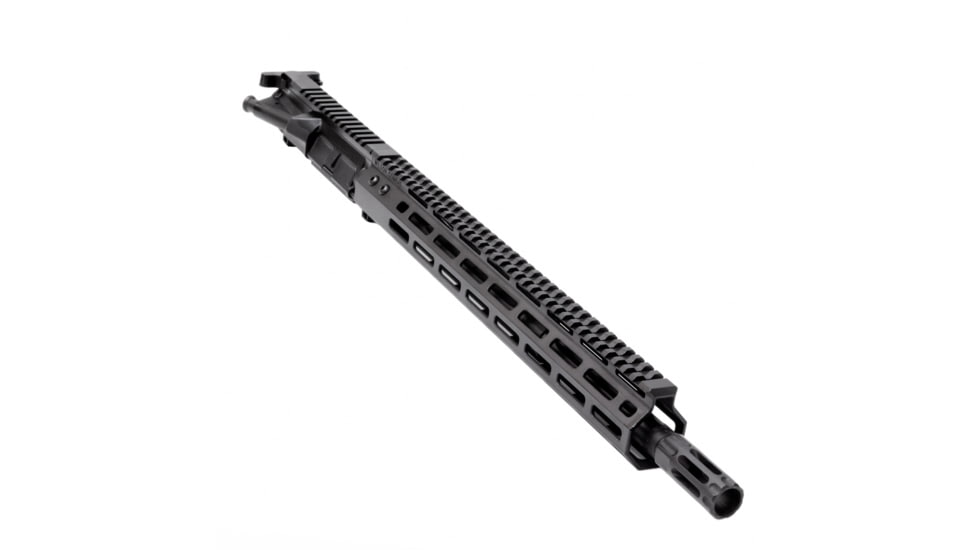 Wilson Combat Complete Upper Receiver, Recon, 6.8mm Remington SPC, 16 inch Barrel, Mid Length, 1-11 Twist, 5/8x24 Thread, M-LOK Handguard, Q-COMP, Armor-Tuff, Black, TR-UF68RCM16FQ11B