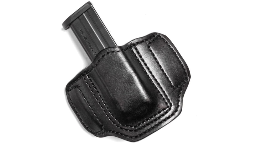 Wilson Combat Cowhide Leather Single Pistol Magazine Pouch, Wilson Combat EDC X9, Right, Black, CSM9BLR15