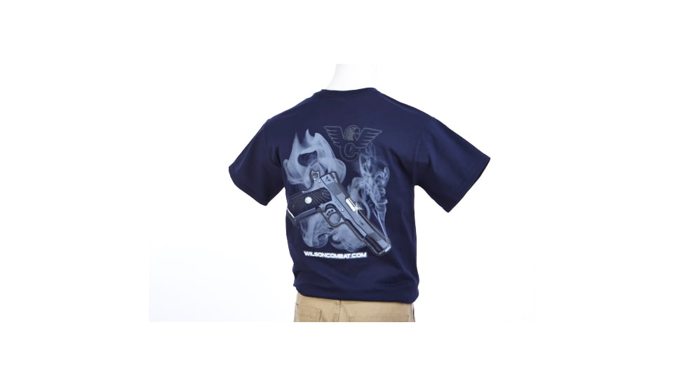 Wilson Combat CQB Pistol T-Shirt, Navy Blue, Large 605L
