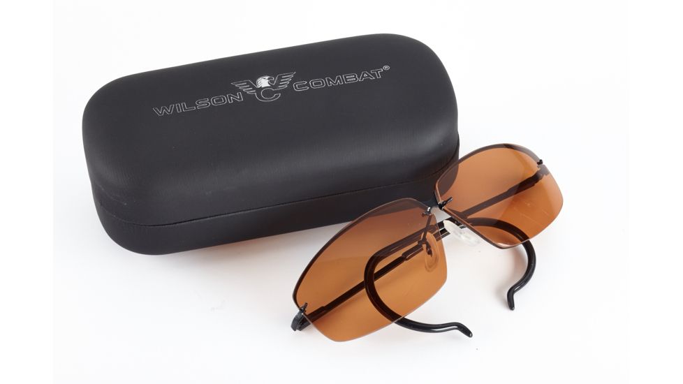 Wilson Combat Decot Revel Shooting Glasses with Case, Brown 820