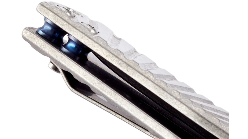 Wilson Combat Eagle Framelock Titanium Flipper, Stainless Damascus Blade WTK-EAGLE-D