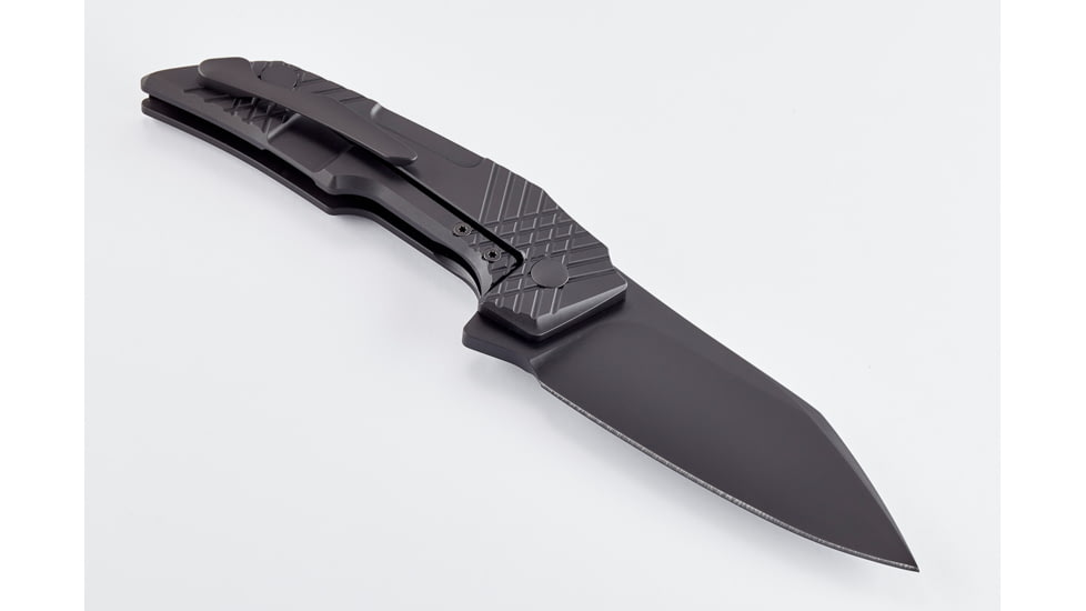 Wilson Combat EDC-X Tactical Folding Knife, X-TAC Pattern, Titanium Framelock, Black, WTK-EDCX-B