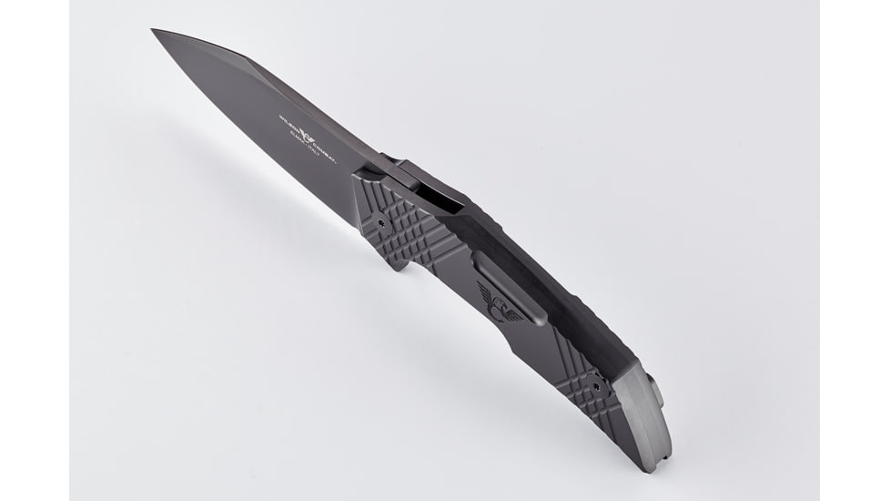 Wilson Combat EDC-X Tactical Folding Knife, X-TAC Pattern, Titanium Framelock, Black, WTK-EDCX-B