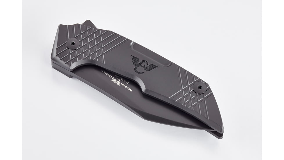 Wilson Combat EDC-X Tactical Folding Knife, X-TAC Pattern, Titanium Framelock, Black, WTK-EDCX-B