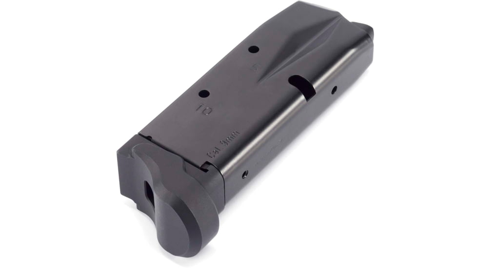 Wilson Combat EDC X9s/SFX9, 9mm, 10 Round Pistol Magazine w/Finger Rest Base Plate, Black, 975FR-10RD