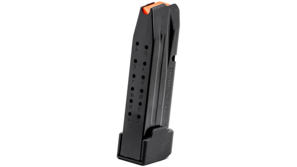 Wilson Combat EDC X9s/SFX9, 9mm, 15 Round Rifle Magazine w/Extended Aluminum Base Pad, Black, 849-9S15-15RD