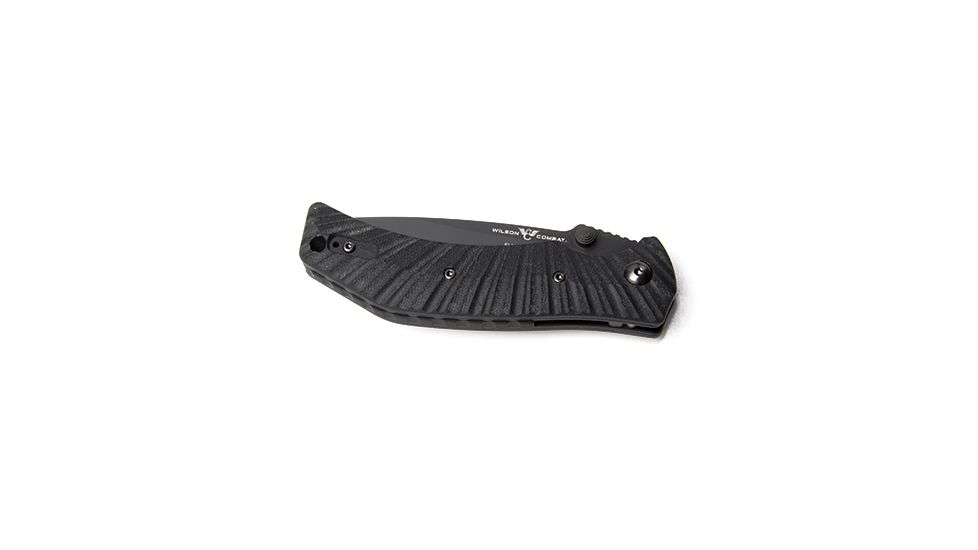 Wilson Combat Extreme Lite Carry, Black G-10 Starburst Handle, Folding Knive, Black Plain, WTK-ELC-BG10