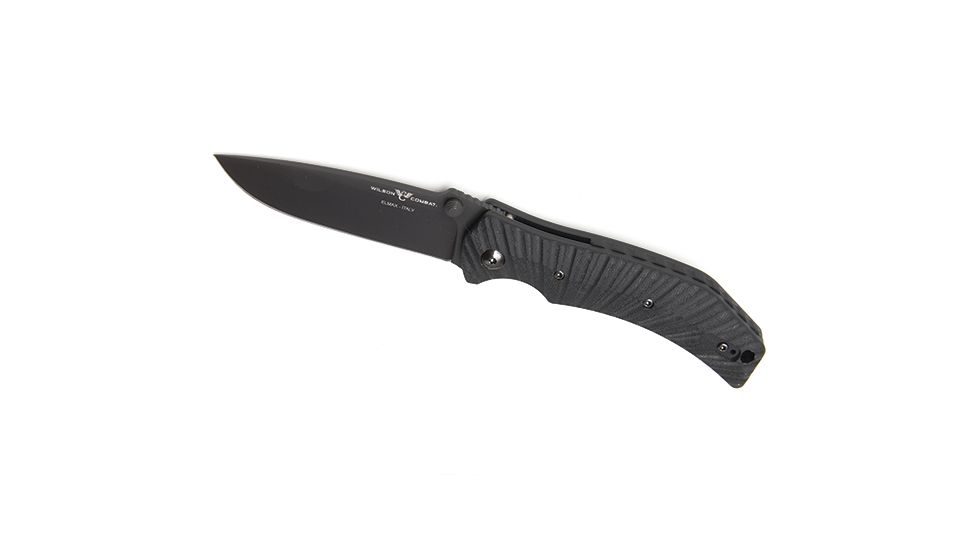 Wilson Combat Extreme Lite Carry, Black G-10 Starburst Handle, Folding Knive, Black Plain, WTK-ELC-BG10