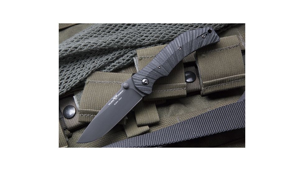 Wilson Combat Extreme Lite Carry, Black G-10 Starburst Handle, Folding Knive, Black Plain, WTK-ELC-BG10