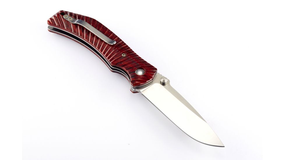 Wilson Combat Extreme Lite Carry, Cocobolo Hardwood Handle,Folding Knive, Stonewash Plain, WTK-ELC-COCO
