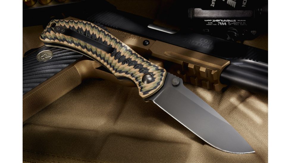 Wilson Combat Extreme Lite Carry, Multi Cam G-10 Handle, Folding Knive, Black Plain, WTK-ELC-MCG10