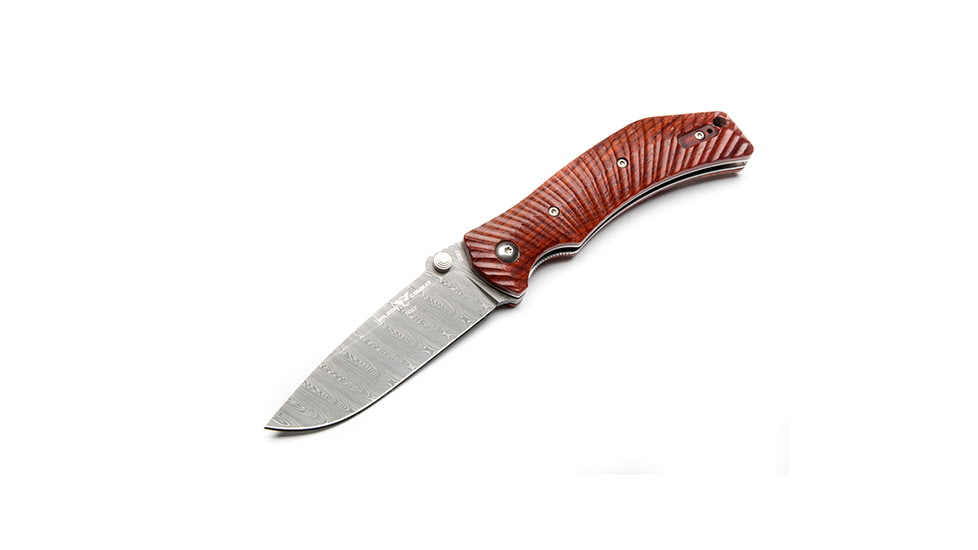 Wilson Combat Extreme Lite Carry. Starburst Pattern, Cocobolo, Damasteel Damascus Blade WTK-ELC-COCO-D