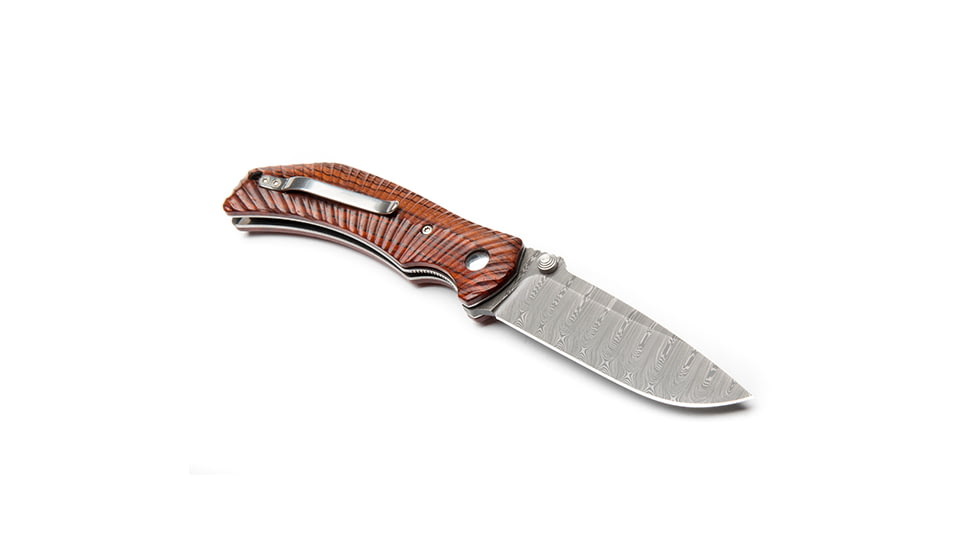 Wilson Combat Extreme Lite Carry. Starburst Pattern, Cocobolo, Damasteel Damascus Blade WTK-ELC-COCO-D