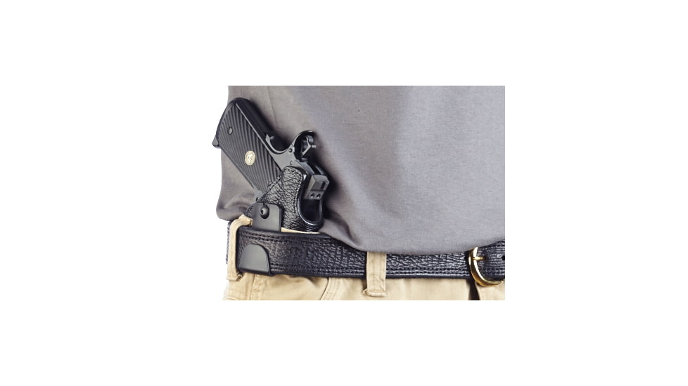 Wilson Combat Featherweight IWB Holster, 1911, Right Hand, 1.5in Belt, Shark, Black F1BSR15