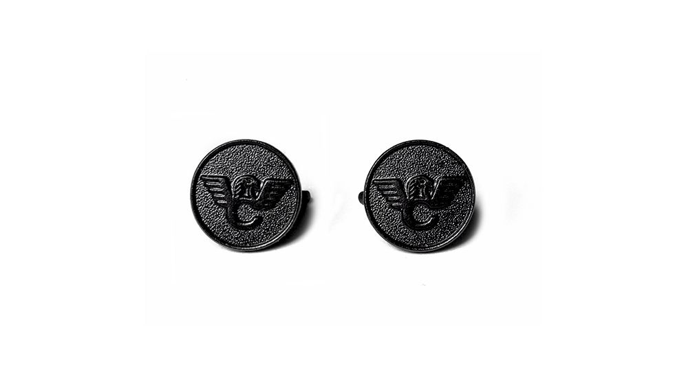 Wilson Combat Grip Medallion, Set of 2, Black 351MB