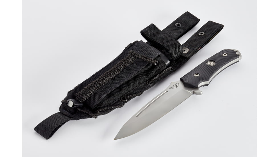 Wilson Combat Hide Fighter Fixed Blade Knife, G10, Wilson Combat/Steve Woods, Black, WTK-HF-BLK