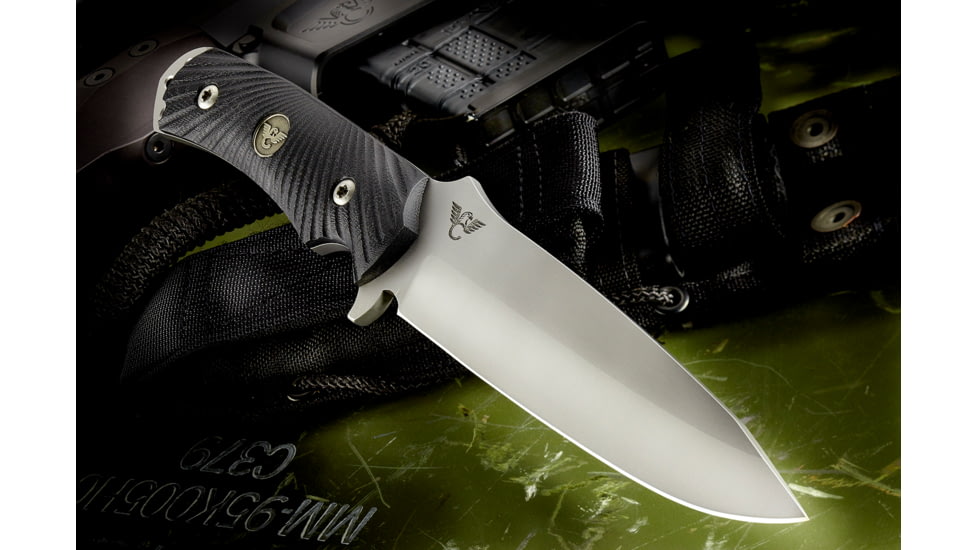 Wilson Combat Hide Fighter Fixed Blade Knife, G10, Wilson Combat/Steve Woods, Black, WTK-HF-BLK