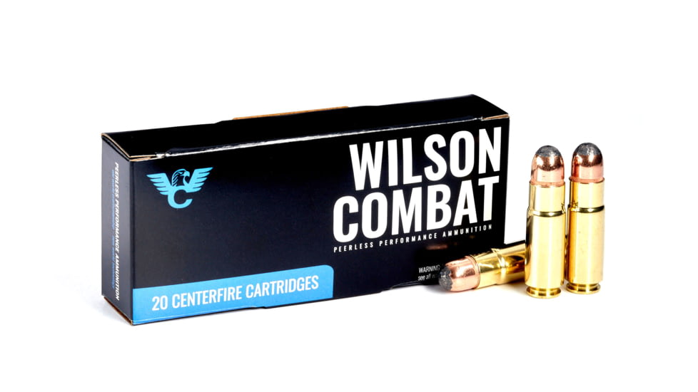 Wilson Combat Hornady .458 SOCOM 350 Grain Soft Point Brass Cased Pistol Ammo, 20 Round, A458-350-SP-20RD