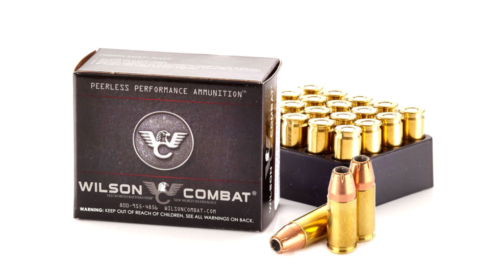 Wilson Combat Hornady 9mm Luger 147 Grain Extreme Terminal Performance Brass Cased Pistol Ammo, 20 Rounds, A9-147-XTPSUB-20RD