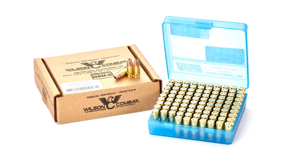 Wilson Combat Hornady AP Bill Wilson Signature Match 9mm Luger 115 Grain Brass Cased Pistol Ammo, 100 Rounds, A9-115-HAP-C-100RD