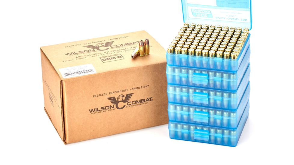 Wilson Combat Hornady AP Bill Wilson Signature Match 9mm Luger 115 Grain Brass Cased Pistol Ammo, 500 Rounds, A9-115-HAP-C-BLK-500RD