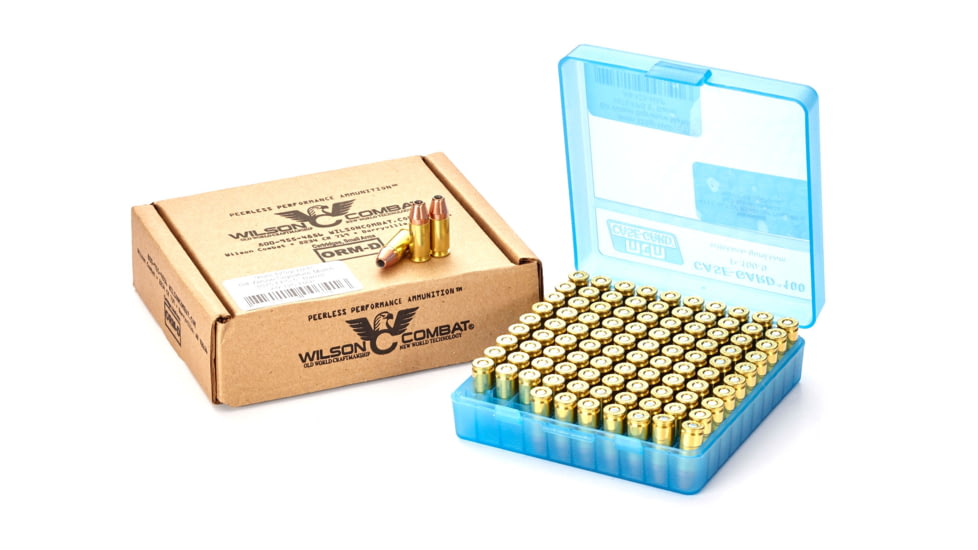 Wilson Combat Hornady AP Bill Wilson Signature Match 9mm Luger 125 Grain Brass Cased Pistol Ammo, 100 Rounds, A9-125-HAP-100RD