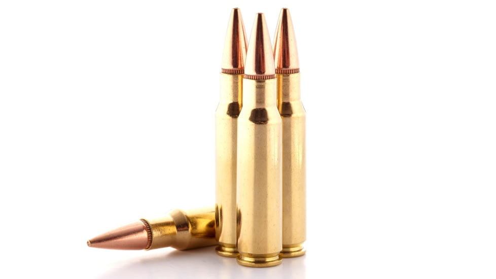 Wilson Combat Hornady BTHP 6.8mm Remington SPC 110 Grain Brass Cased Pistol Ammo, 20 Round, A68-110-BTHP-20RD