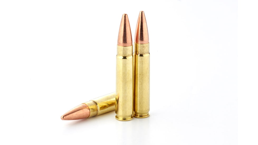 Wilson Combat Hornady FMJ 300 HAMR 125 Grain Brass Cased Pistol Ammo, 200 Round, A300HMR-125-FMJ-BLK-200RD
