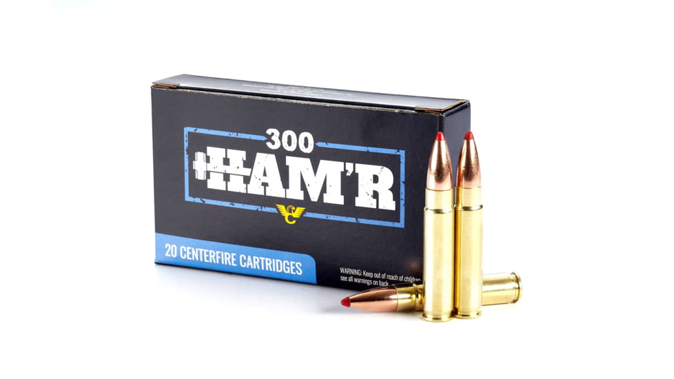 Wilson Combat Hornady FTX 300 HAMR 135 Grain Brass Cased Pistol Ammo, 20 Round, A300HMR-135-FTX-20RD