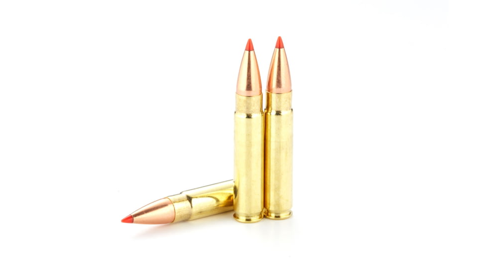 Wilson Combat Hornady V-MAX 300 HAMR 110 Grain Brass Cased Pistol Ammo, 20 Round, A300HMR-110-VMAX-20RD