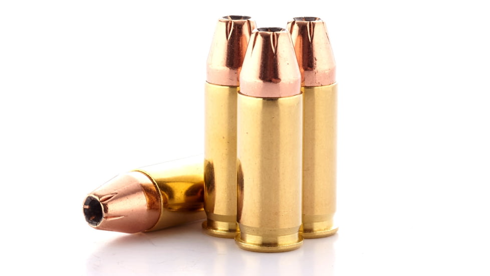 Wilson Combat Hornady XTP .38 Super +P 124 Grain Brass Cased Pistol Ammo, 20 Rounds, A38SU-124-XTP-20RD