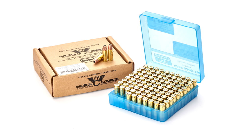 Wilson Combat Hornady XTP .38 Super +P 125 Grain Brass Cased Pistol Ammo, 100 Rounds, A38SU-125-HAP-100RD