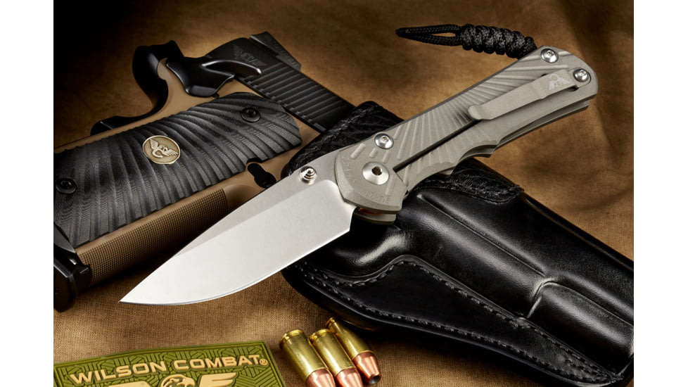 Wilson Combat Inkosi Titanium Framelock Folding Knife, LH, Wilson Tactical/Chris Reeves Knives, Large, WTK-INKOSI-LG-LH