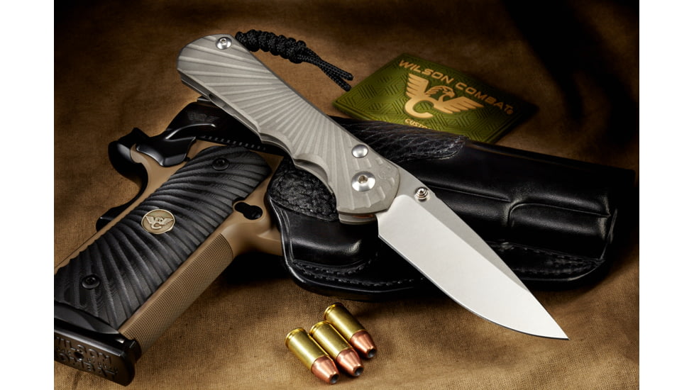 Wilson Combat Inkosi Titanium Framelock Folding Knife, LH, Wilson Tactical/Chris Reeves Knives, Large, WTK-INKOSI-LG-LH