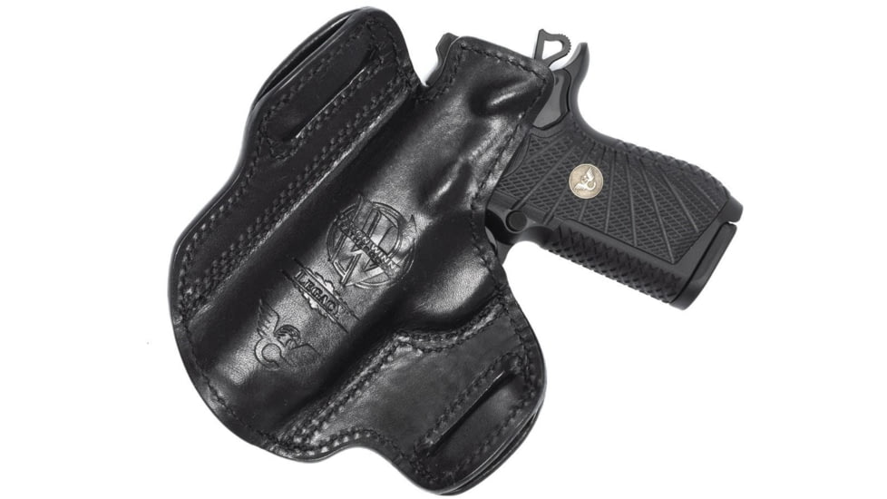 Wilson Combat Jason Winnie Leather Outside the Waistband Holster, Wilson Combat EDC X9/SFX9, Right, Black Elephant, CH9BER15R