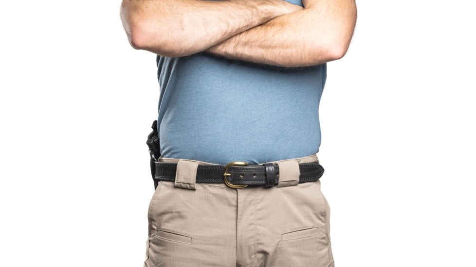 Wilson Combat Jason Winnie Leather Outside the Waistband Holster, Wilson Combat EDC X9/SFX9, Right, Black Elephant, CH9BER15R