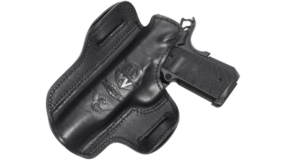 Wilson Combat Jason Winnie Steer Hide Outside the Waistband Holster, Full-Size 1911, Right, Black, CH1BSHR15R