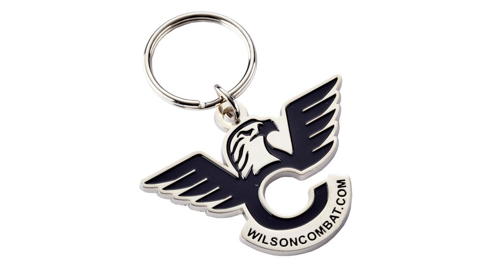 Wilson Combat Key Chain, Silver 875