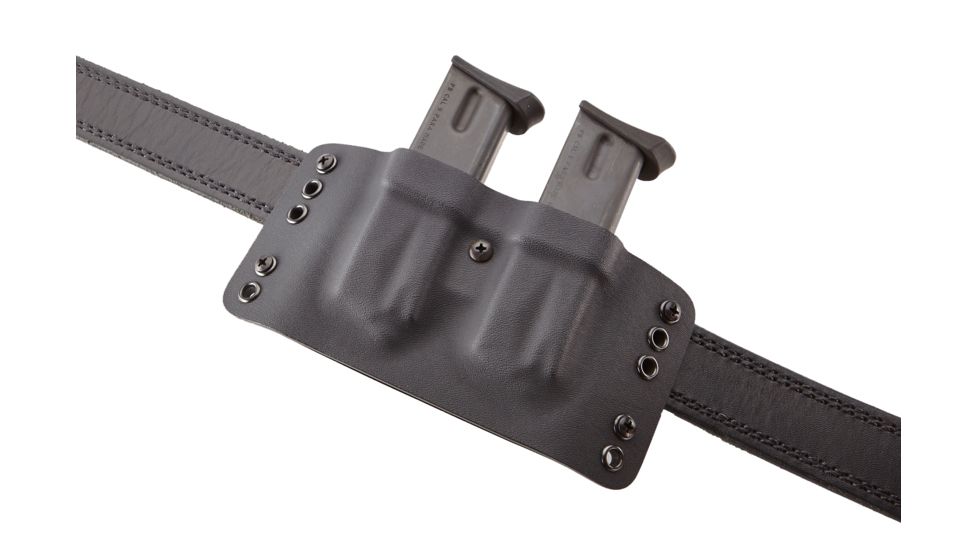 Wilson Combat Kydex Carry Double Magazine Pouch, Beretta 92/96, Left Hand, 1.75in, Black KC4BKL15D