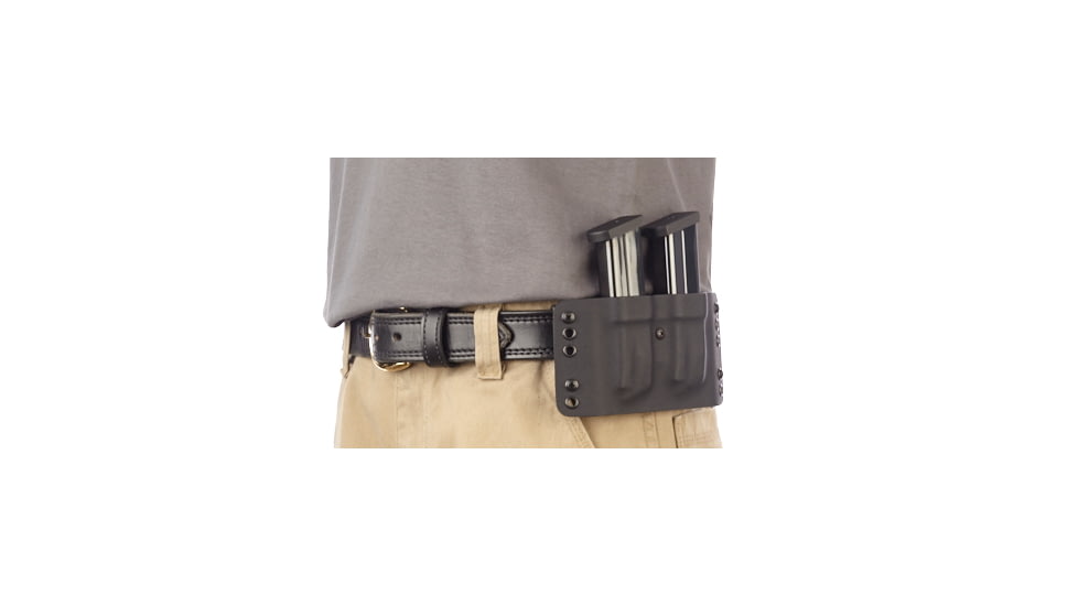 Wilson Combat Kydex Carry Double Magazine Pouch, Beretta 92, 96, Right Hand, 1.75in, Black KC4BKR15D