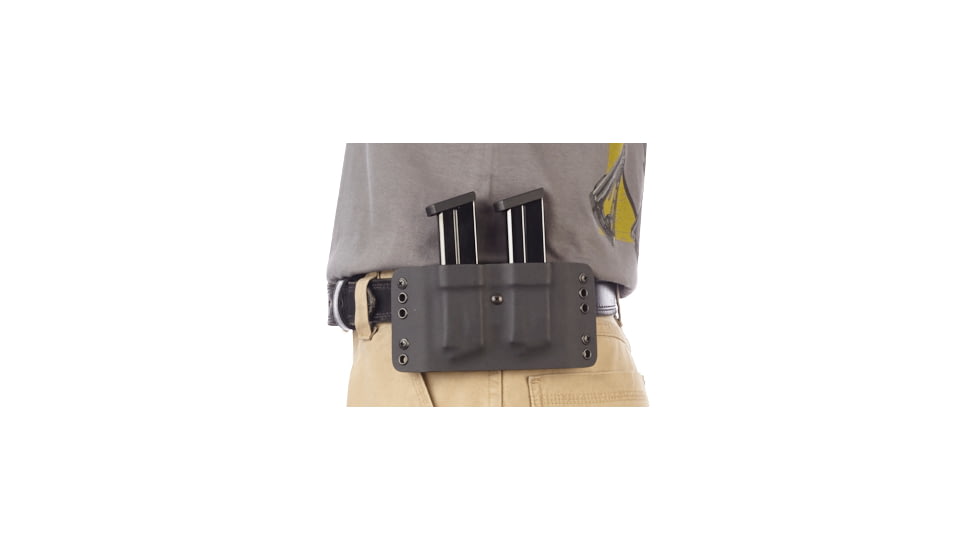 Wilson Combat Kydex Carry Double Magazine Pouch, Beretta 92, 96, Right Hand, 1.75in, Black KC4BKR15D