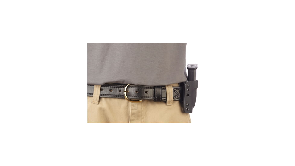 Wilson Combat Kydex Carry Double Magazine Pouch, Glock, Right Hand, 1.75in Belt, Black KC6BKR15D