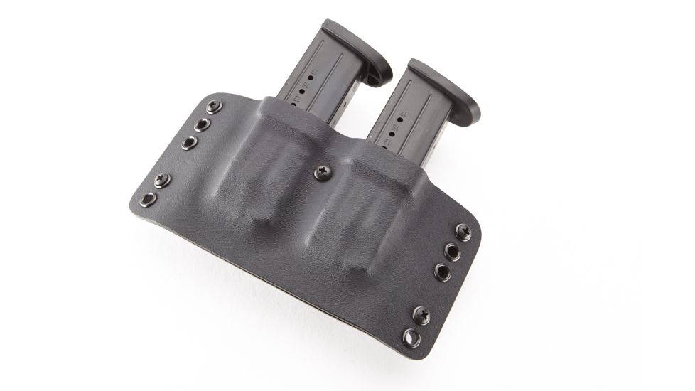 Wilson Combat Kydex Carry Double Magazine Pouch, S&amp;W M&amp;P, Right Hand, 1.75in Belt, Black KC13BKL15D
