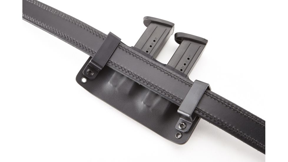 Wilson Combat Kydex Carry Double Magazine Pouch, S&amp;W M&amp;P, Right Hand, 1.75in Belt, Black KC13BKL15D