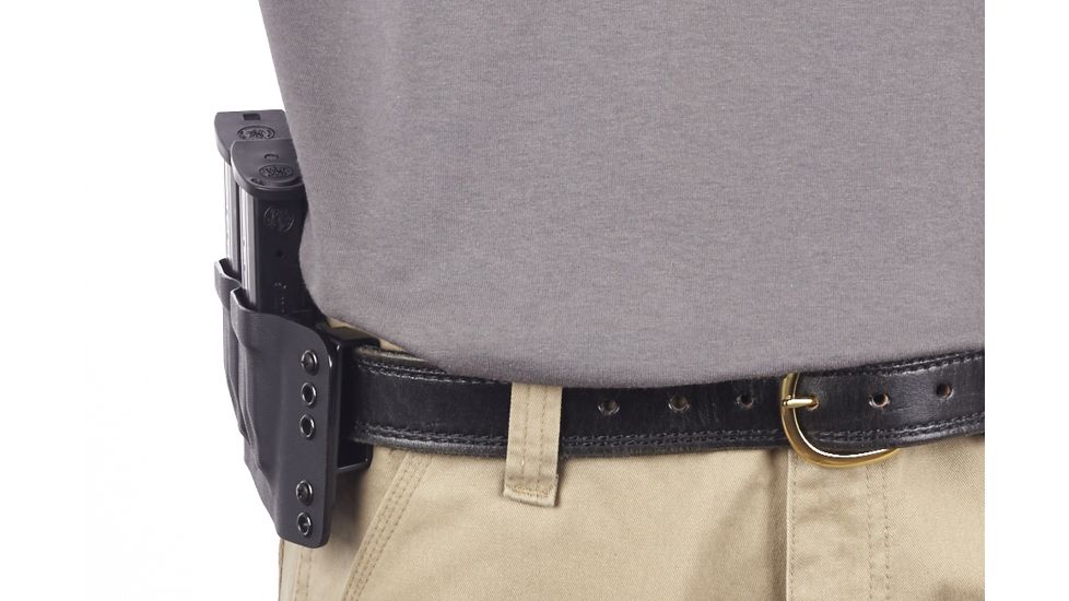 Wilson Combat Kydex Carry Double Magazine Pouch, S&amp;W M&amp;P, Right Hand, 1.75in Belt, Black KC13BKL15D